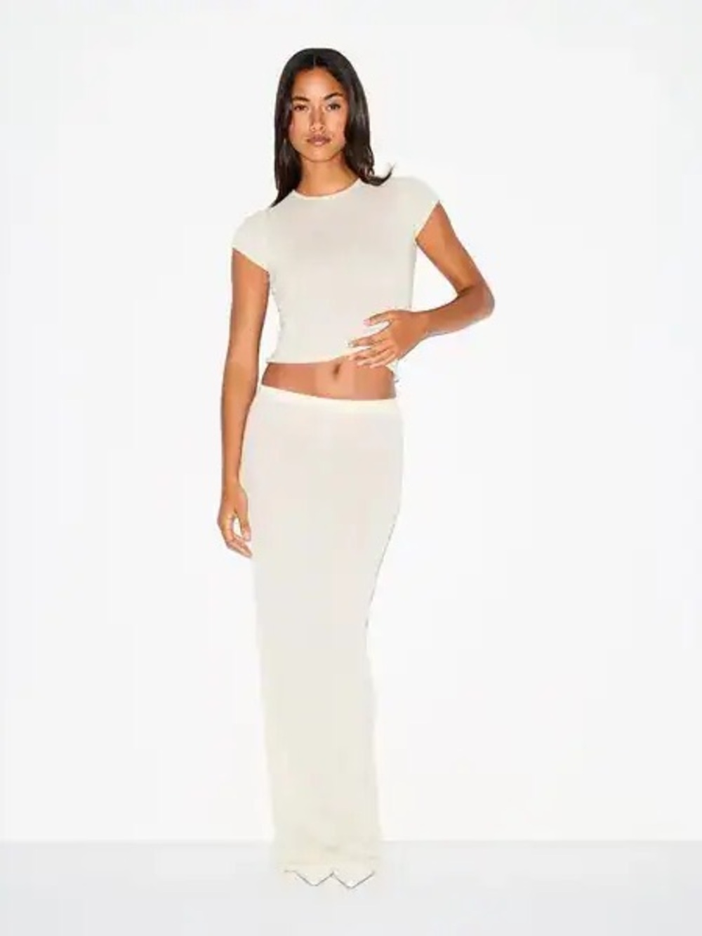 SKIMS Sheer Cashmere Maxi Skirt XXS